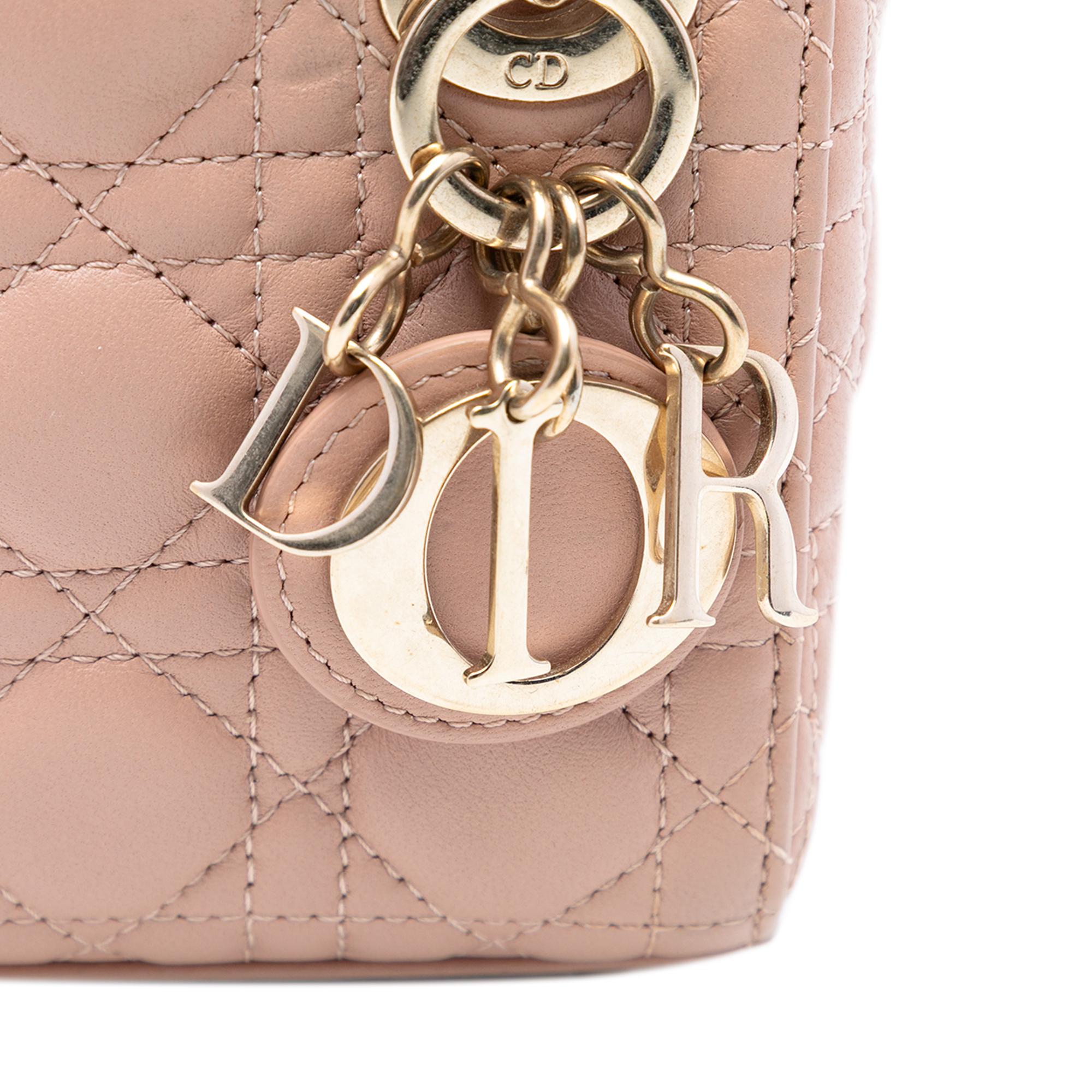 Dior Micro Lambskin Cannage Lady Dior