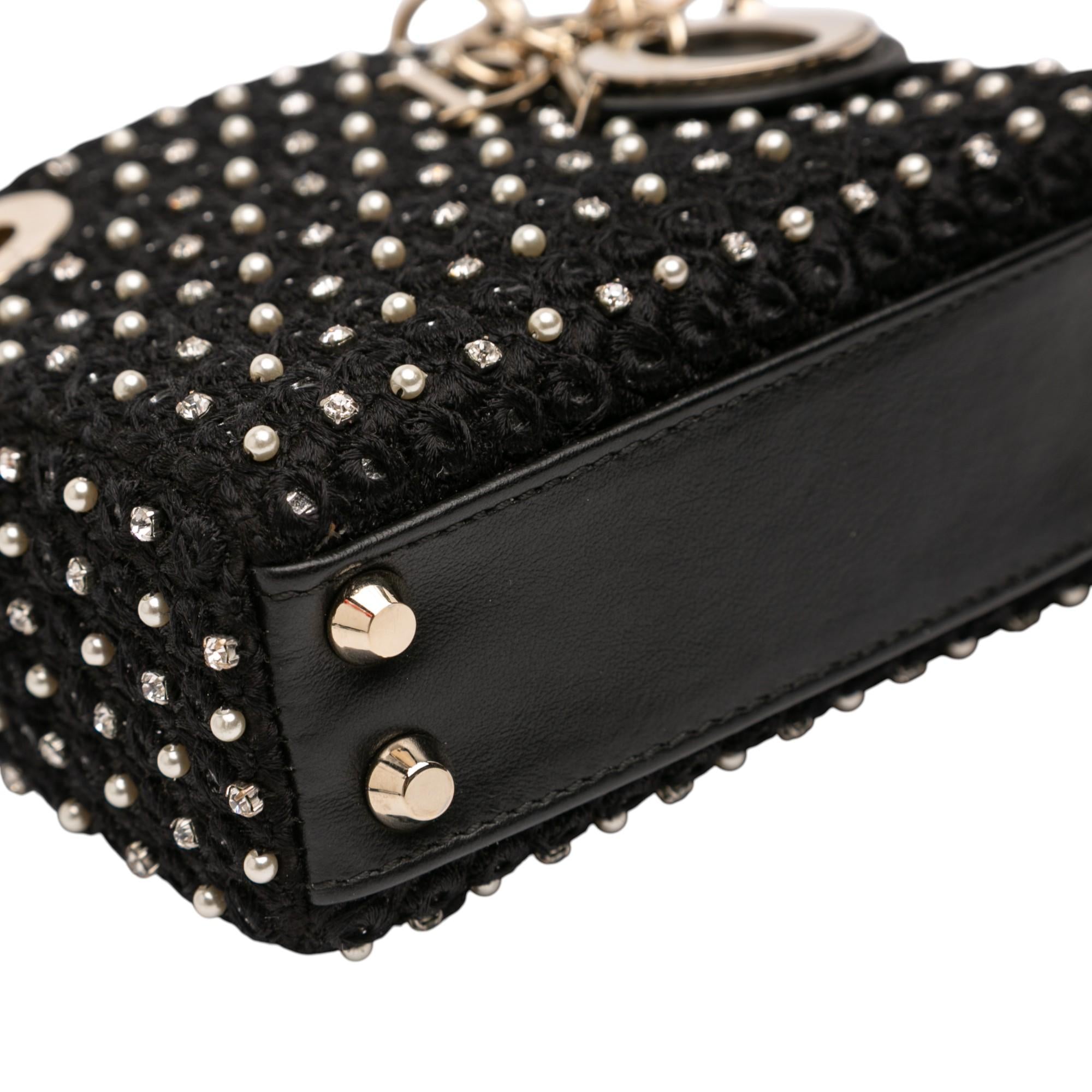 Dior Micro Satin Crystal Embellished Lady Dior