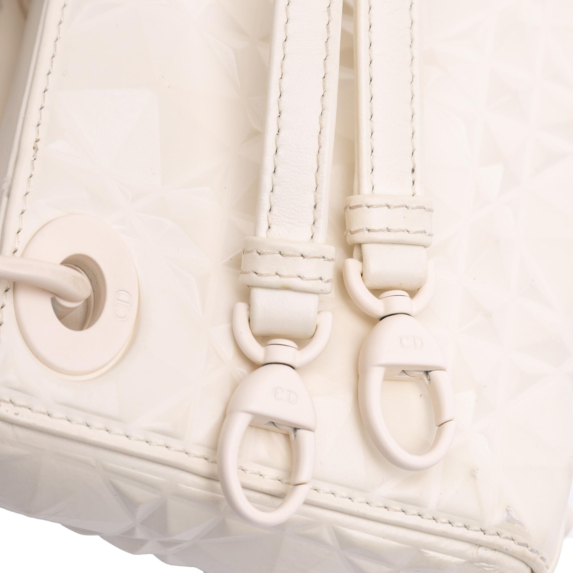 Dior Micro Ultra Matte Calfskin Cannage Diamond Motif Lady Dior