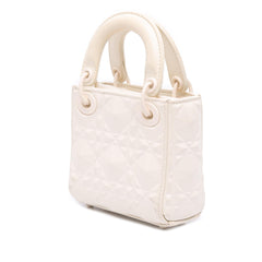 Dior Micro Ultra Matte Calfskin Cannage Diamond Motif Lady Dior