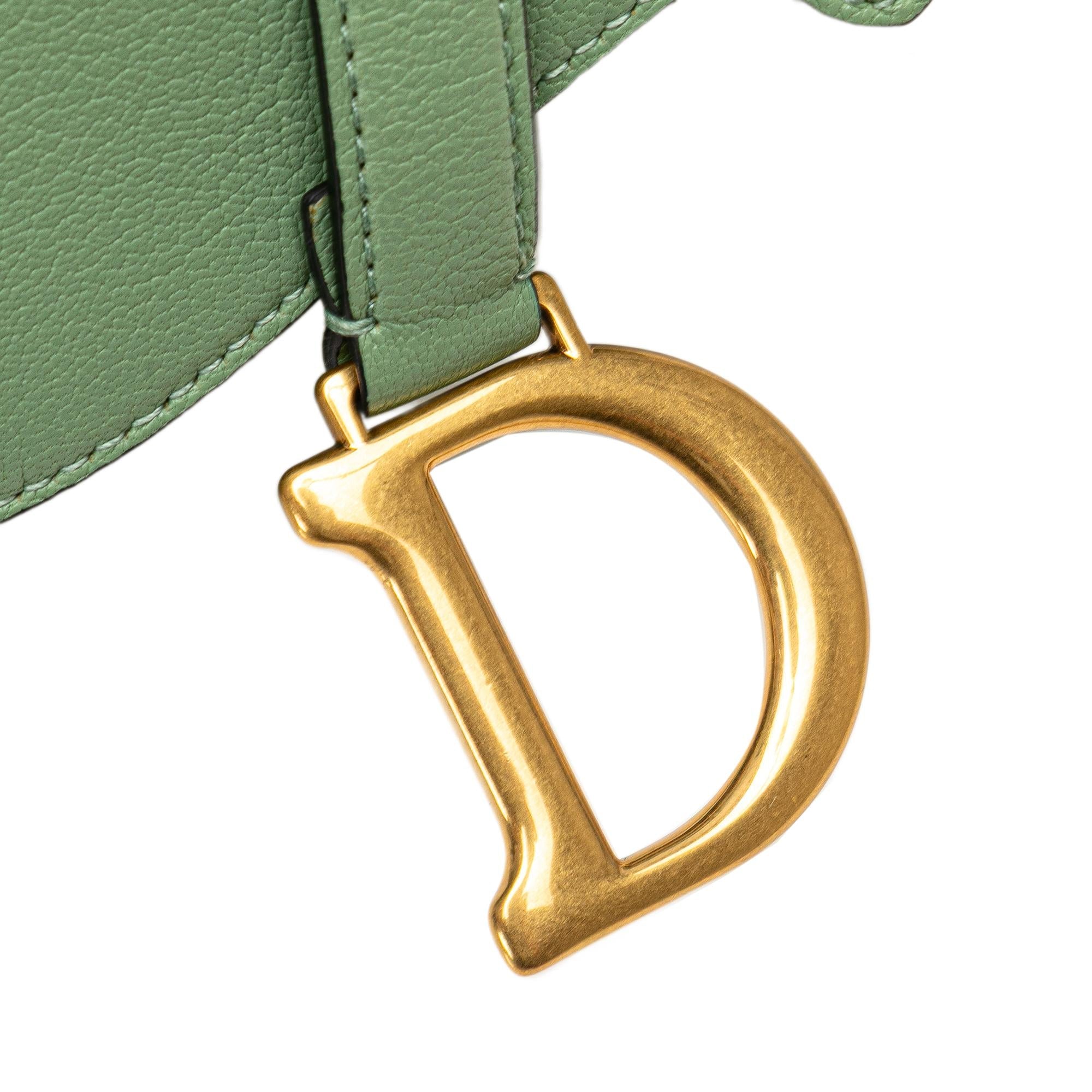 Dior Mini Calfskin Saddle Bag