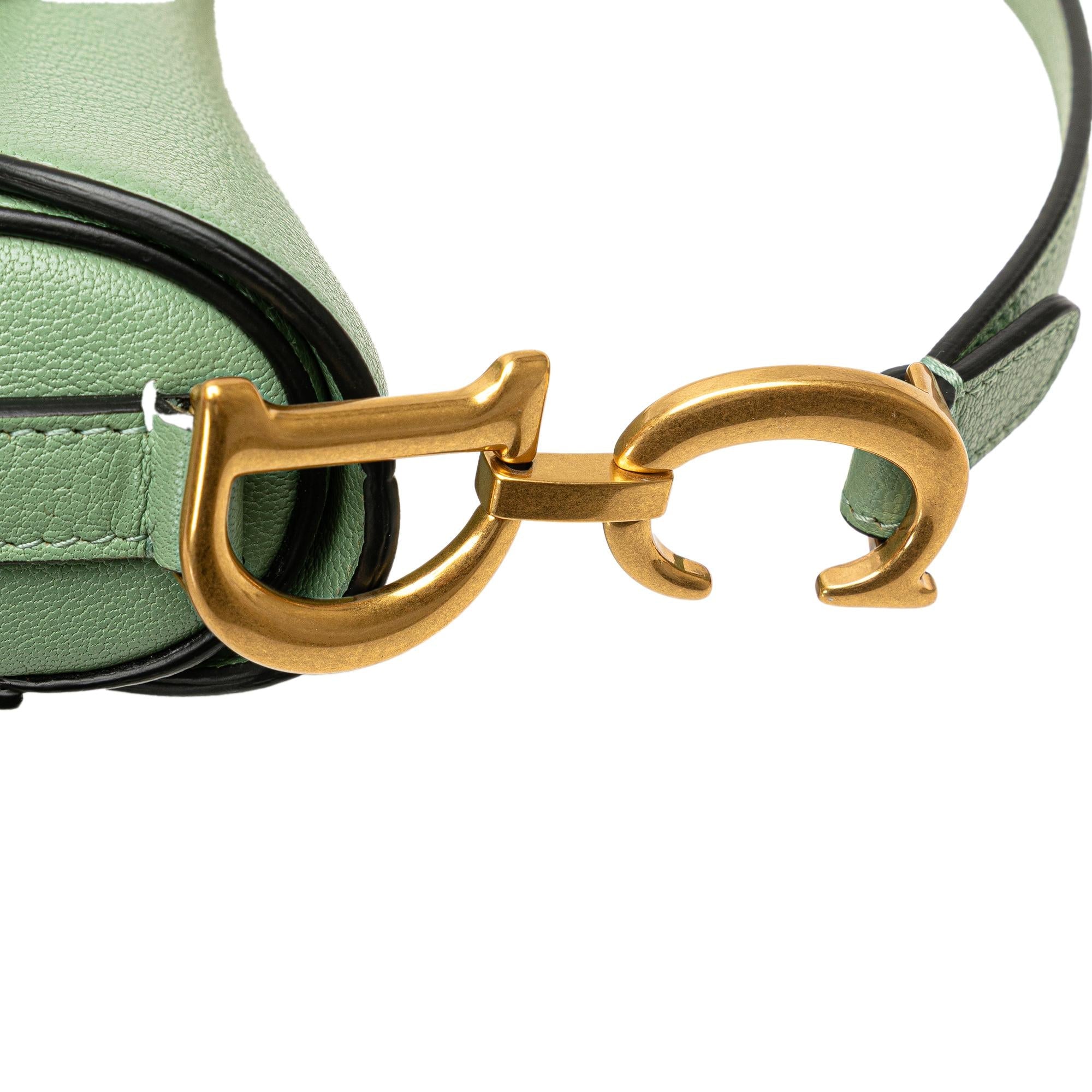 Dior Mini Calfskin Saddle Bag