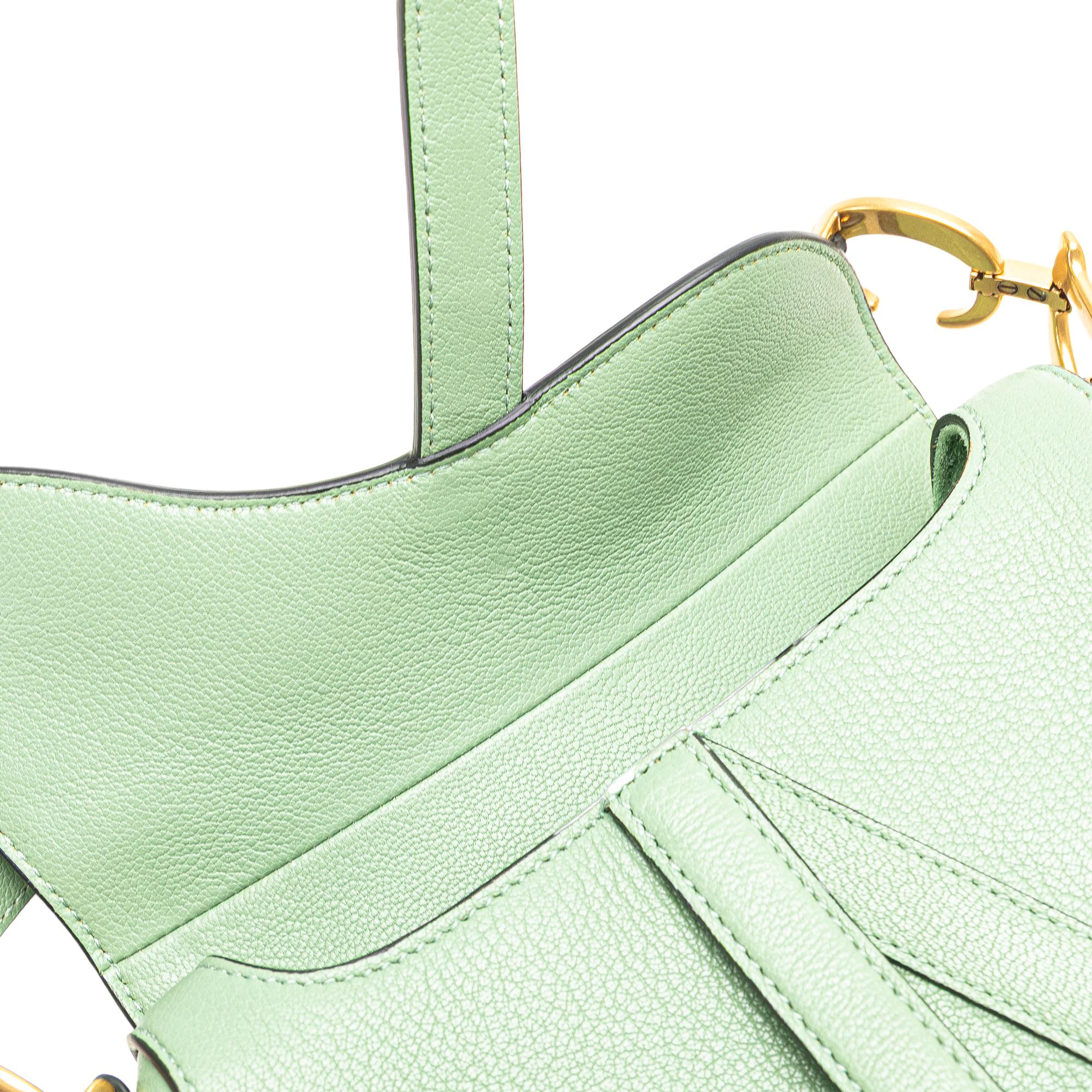 Dior Mini Calfskin Saddle Bag