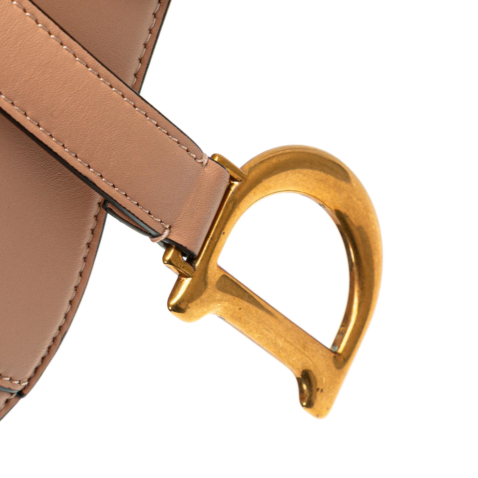 Dior Mini Calfskin Saddle Bag