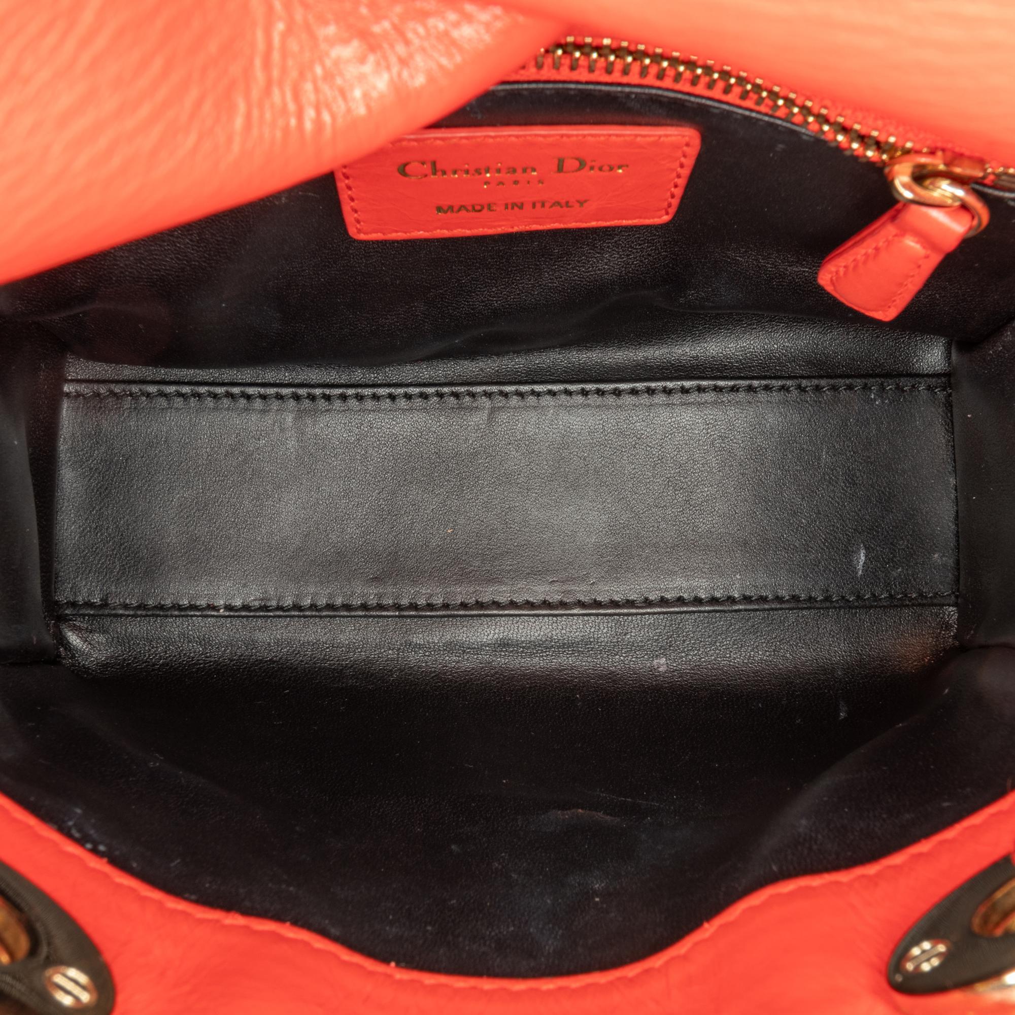 Dior Mini Calfskin Sequin Embellished Lady Dior