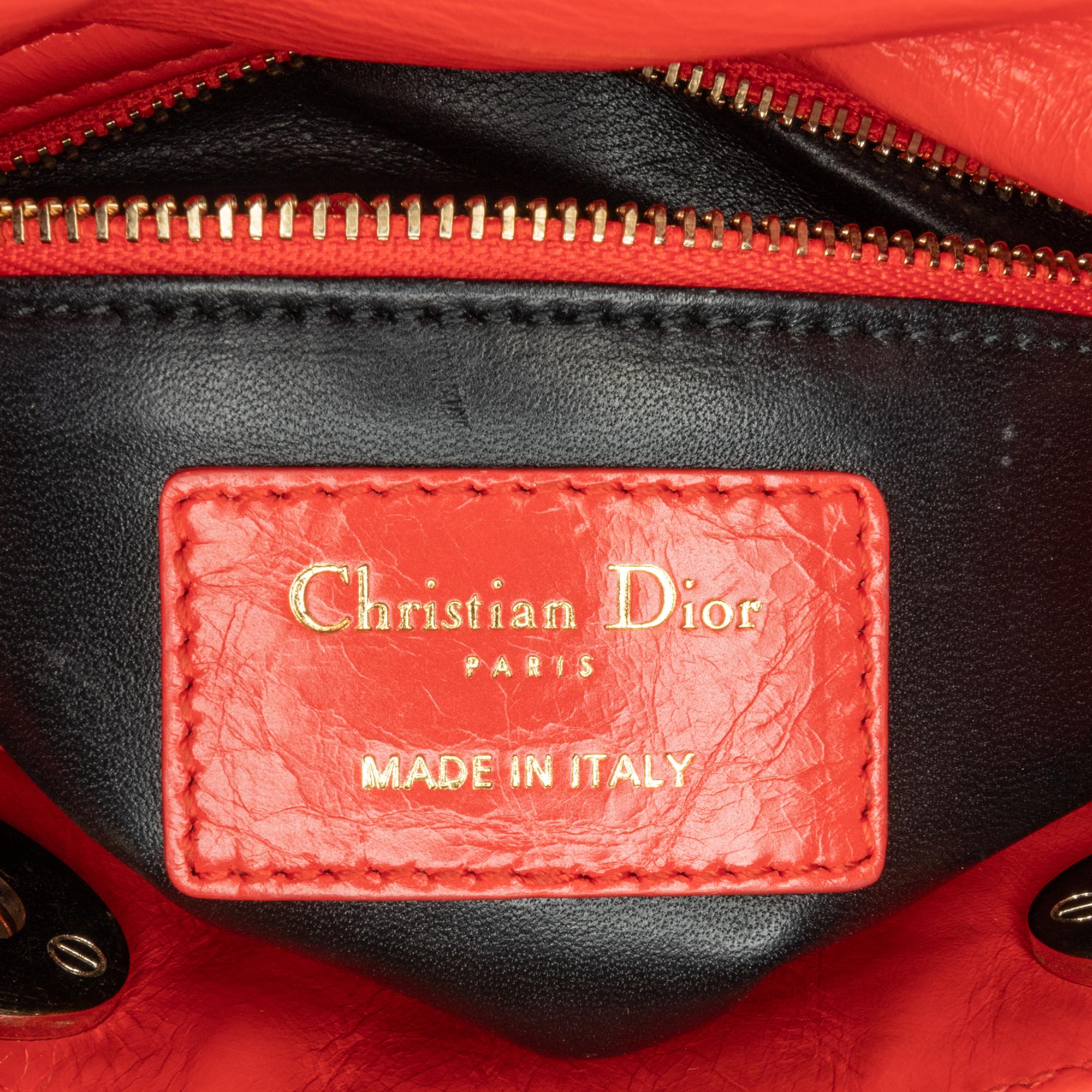 Dior Mini Calfskin Sequin Embellished Lady Dior