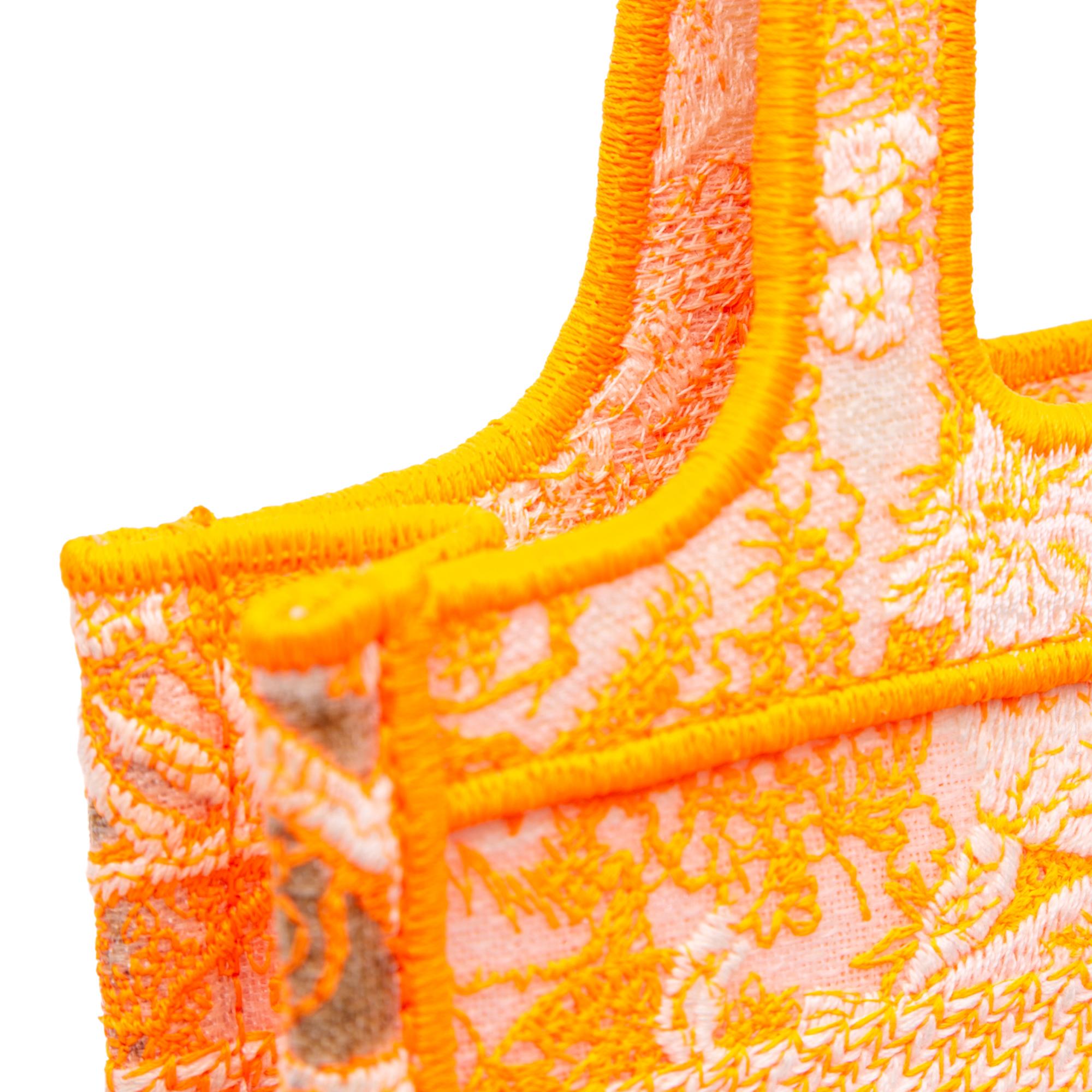 Dior Mini Canvas Embroidered Dioriviera Toile De Jouy Book Tote