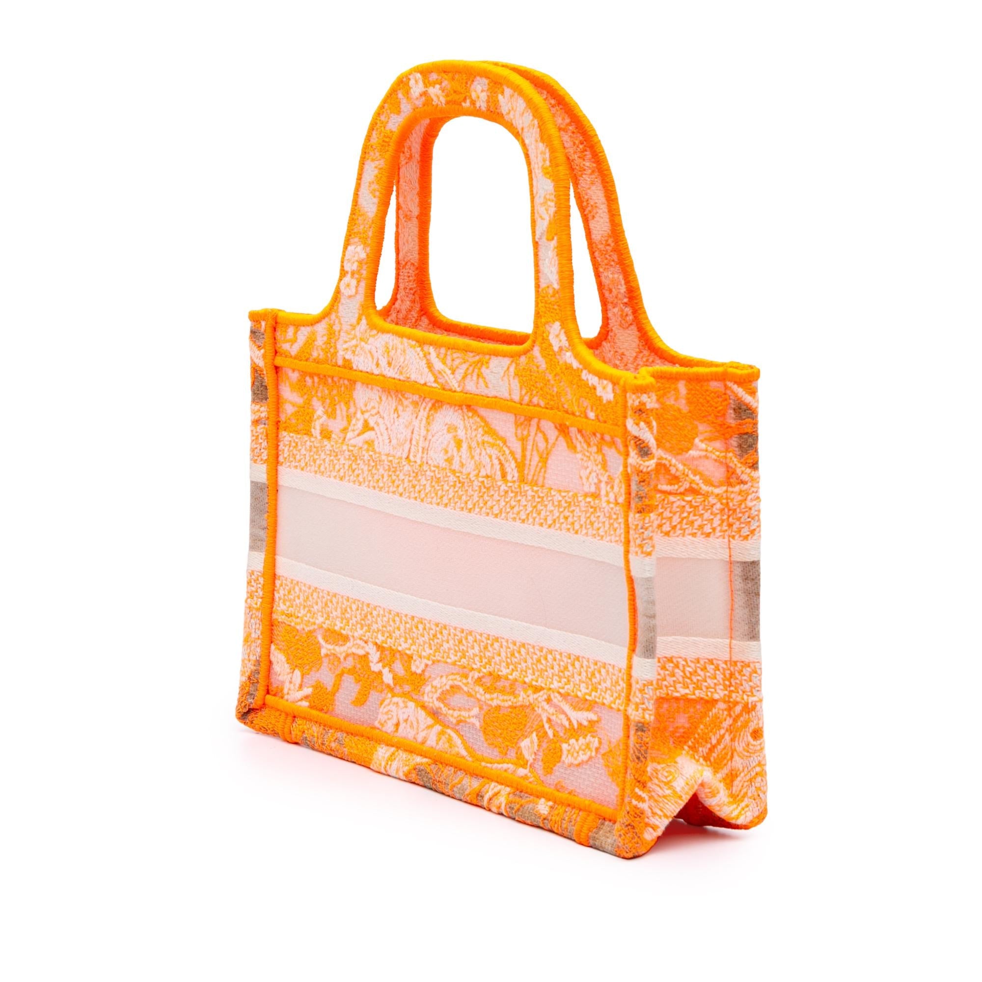 Dior Mini Canvas Embroidered Dioriviera Toile De Jouy Book Tote