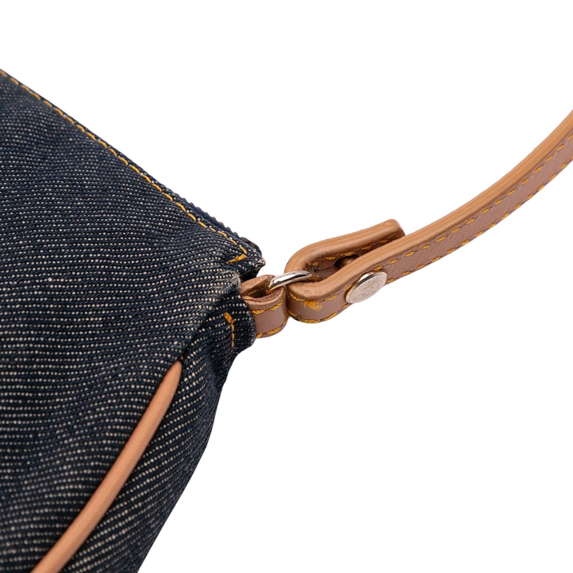 Dior Mini Denim Saddle Pochette