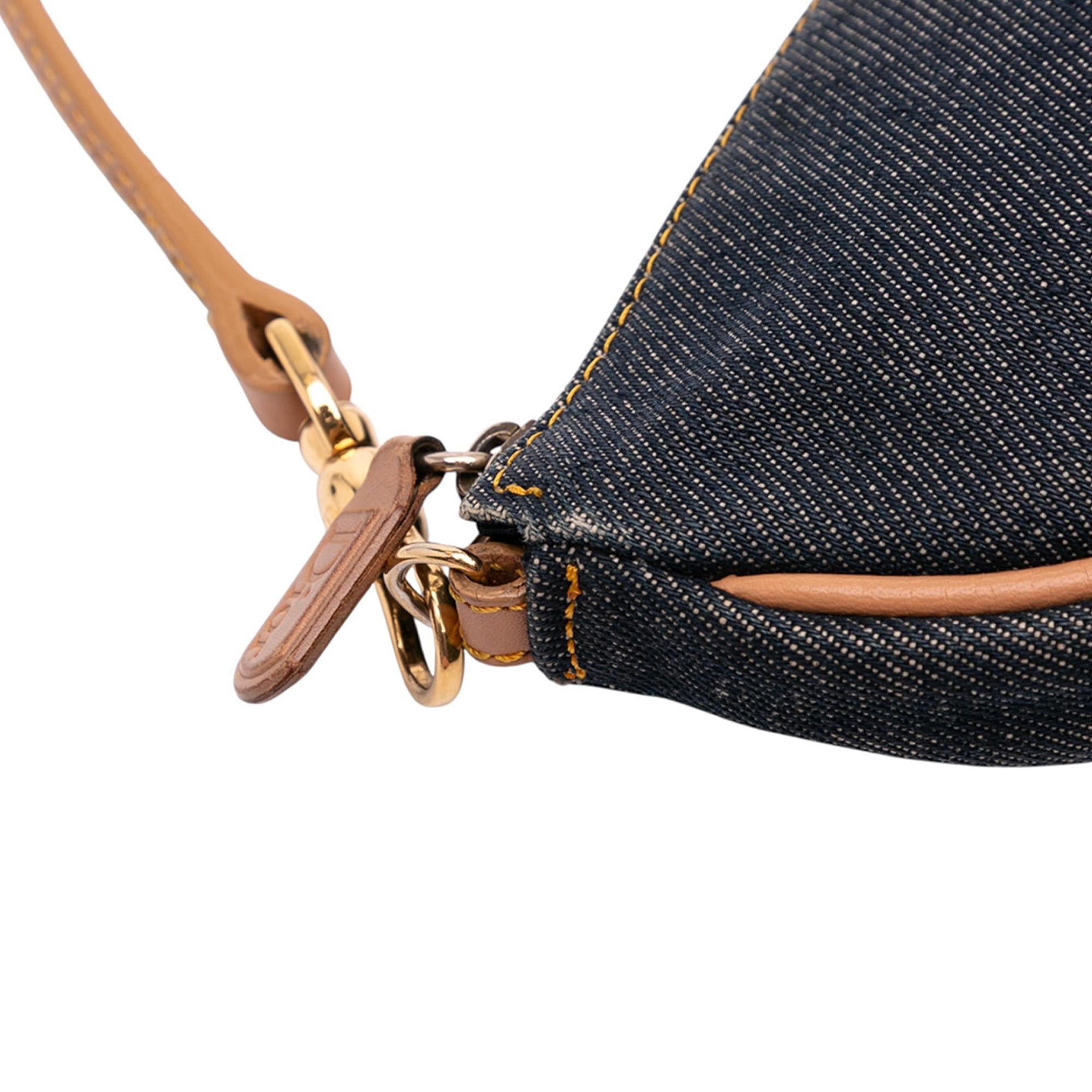 Dior Mini Denim Saddle Pochette