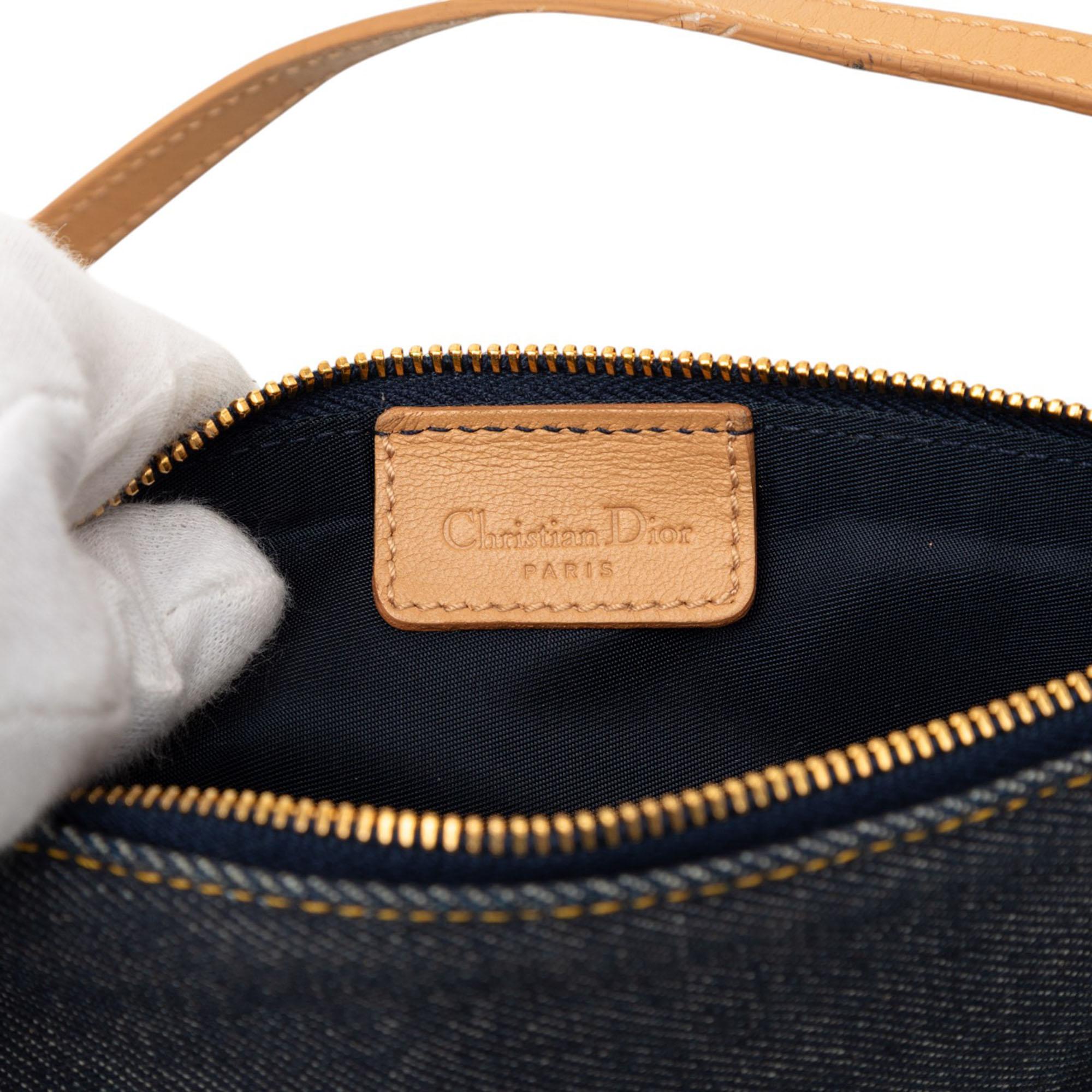 Dior Mini Denim Saddle Pochette