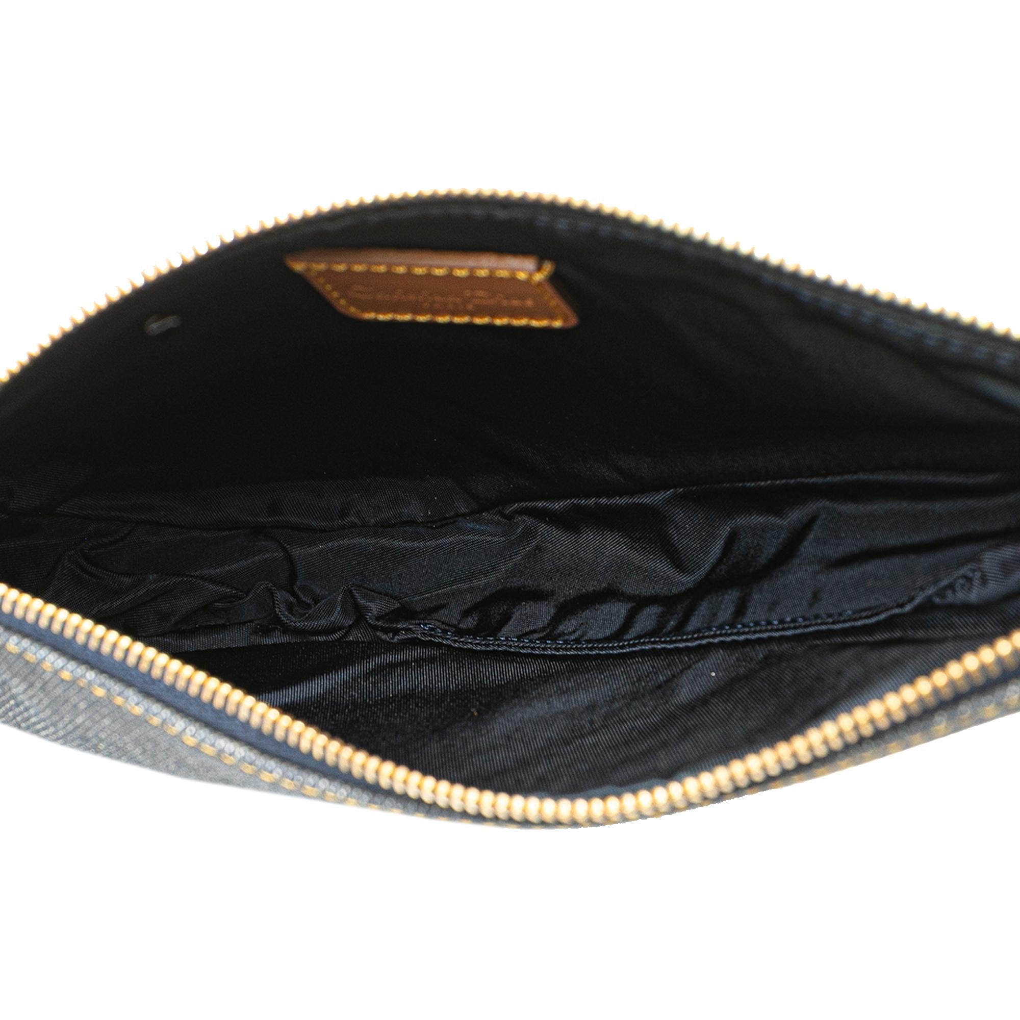 Dior Mini Denim Saddle Pochette