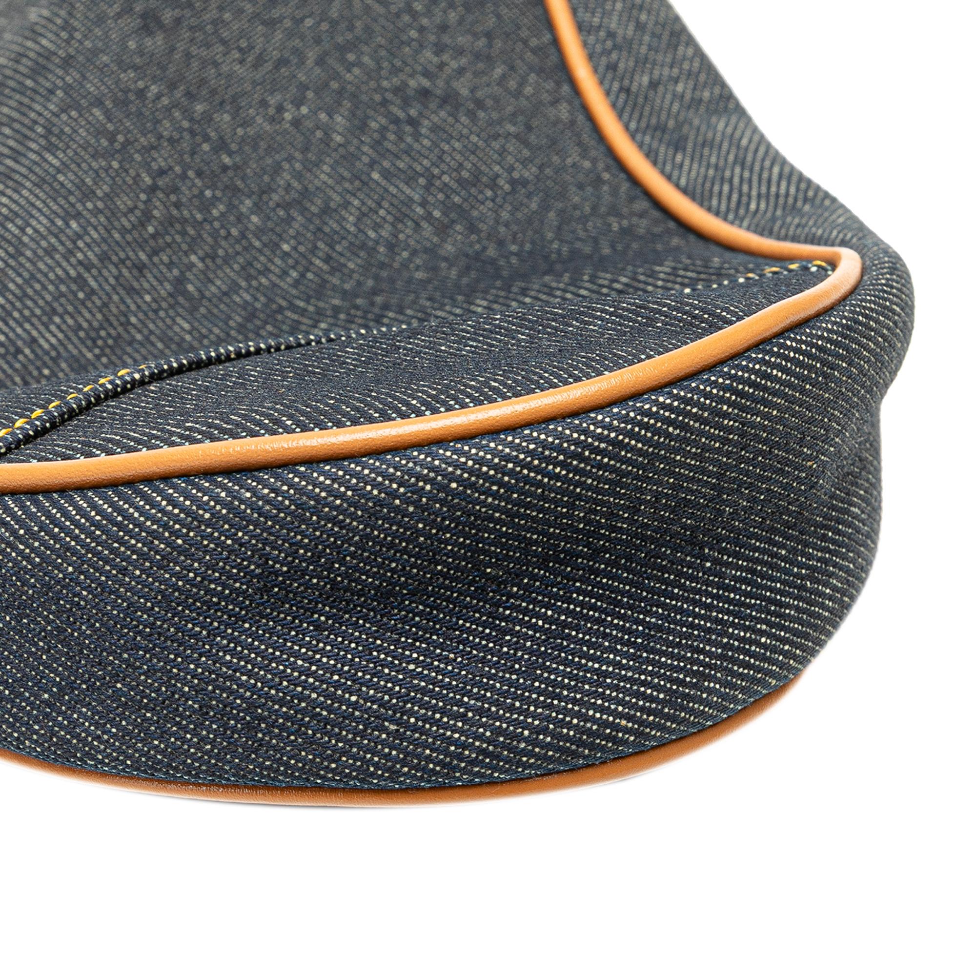 Dior Mini Denim Saddle Pochette