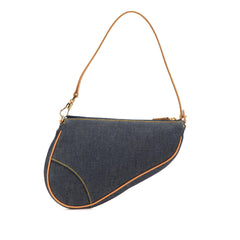 Dior Mini Denim Saddle Pochette