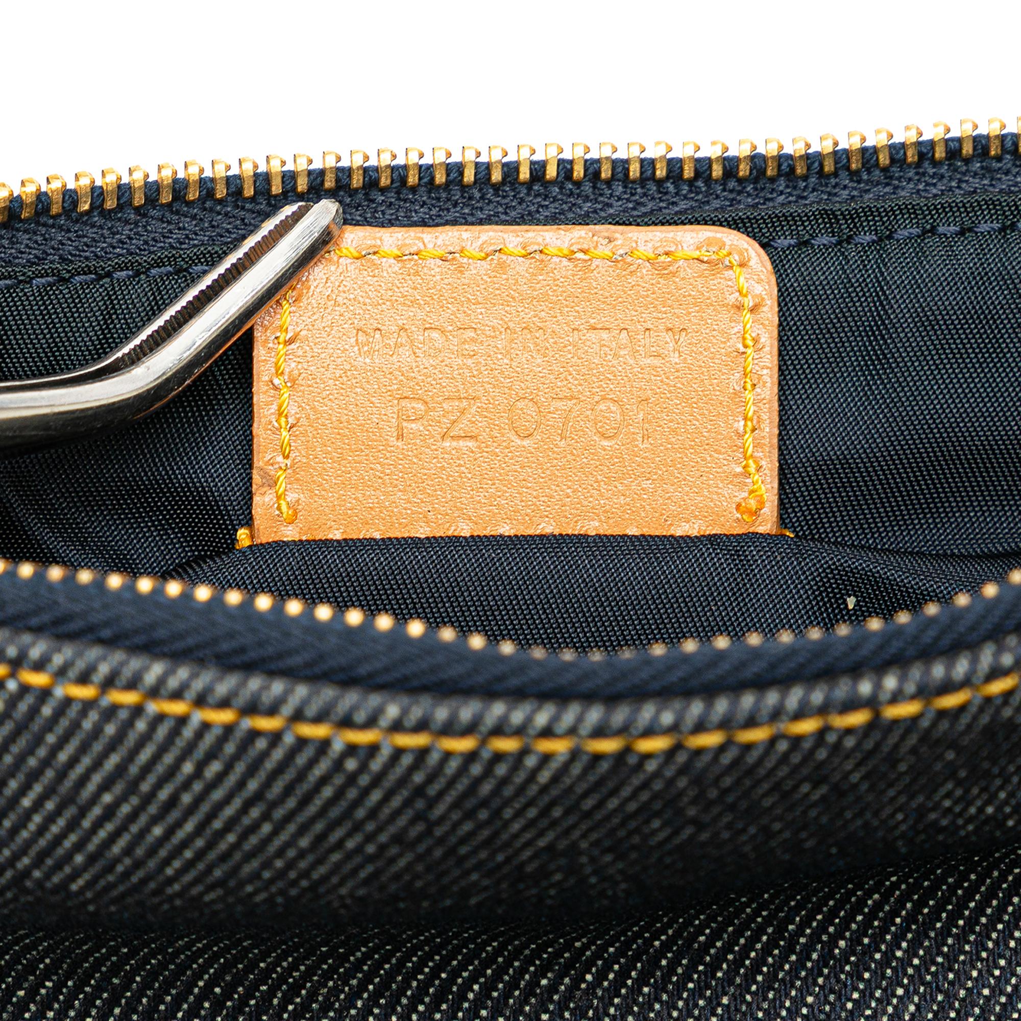 Dior Mini Denim Saddle Pochette