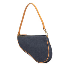 Dior Mini Denim Saddle Pochette
