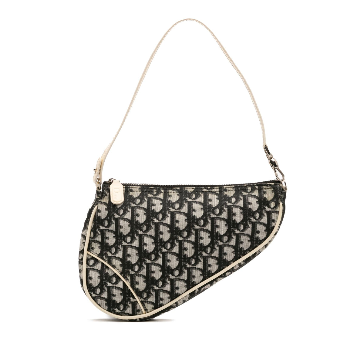 Dior Mini Diorissimo Canvas Saddle Pochette