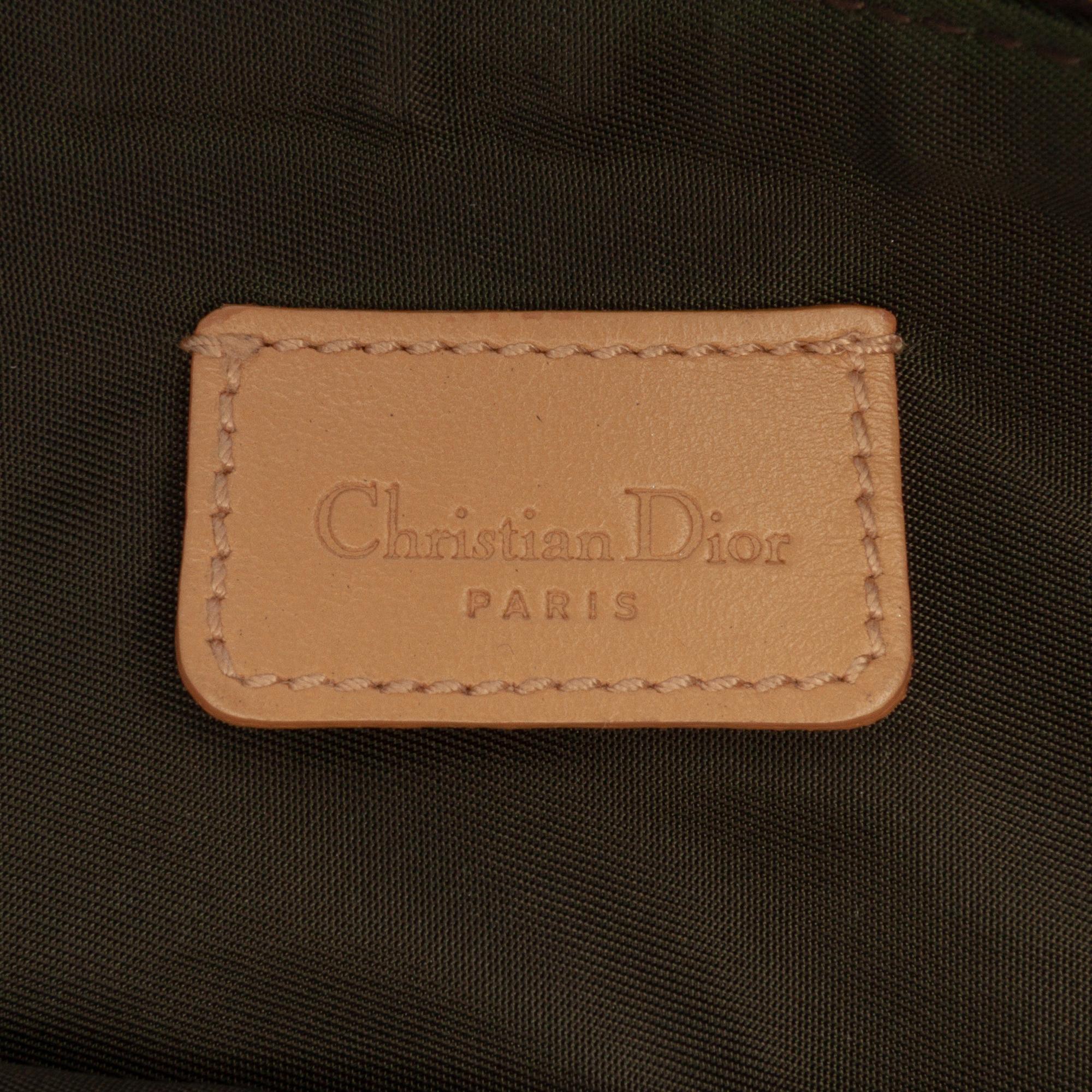 Dior Mini Diorissimo Canvas Saddle Pochette