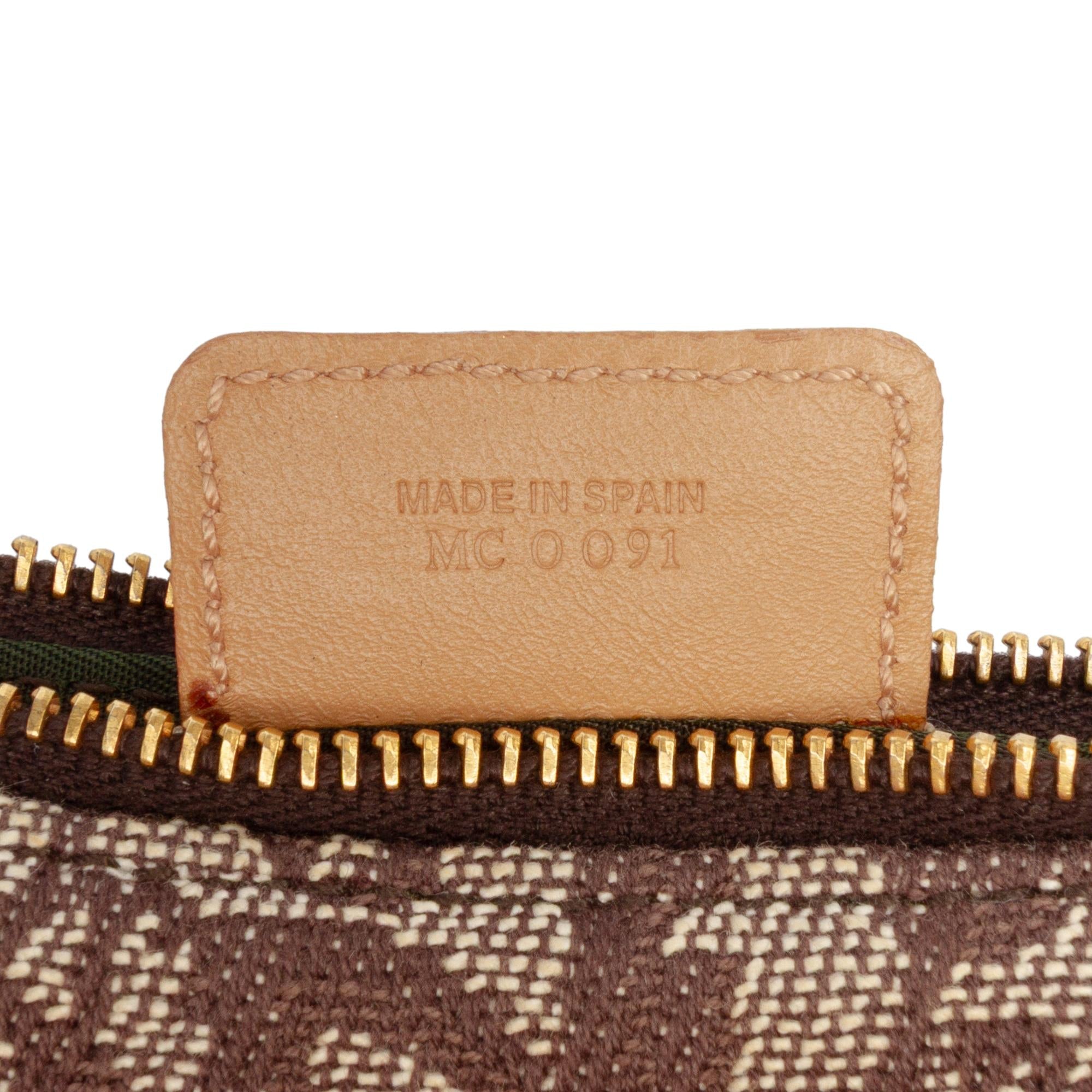 Dior Mini Diorissimo Canvas Saddle Pochette