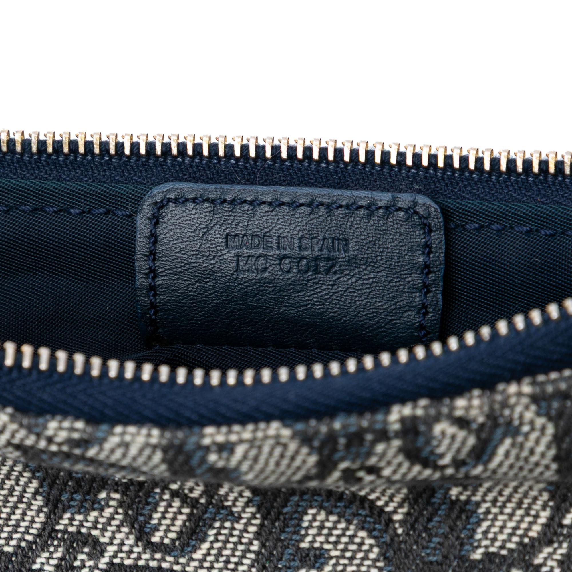Dior Mini Diorissimo Canvas Saddle Pochette