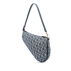 Dior Mini Diorissimo Canvas Saddle Pochette