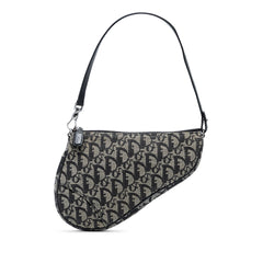 Dior Mini Diorissimo Canvas Saddle Pochette