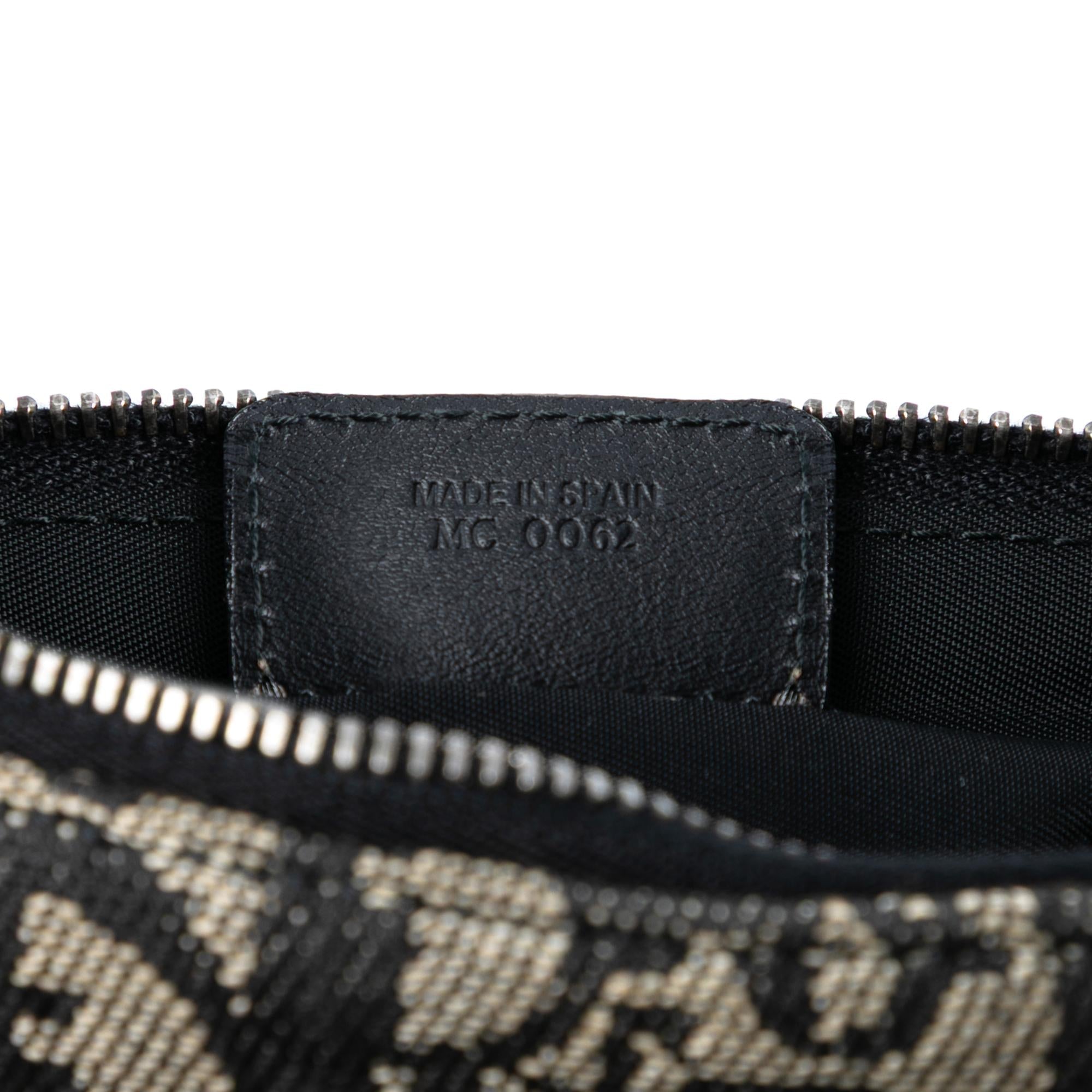 Dior Mini Diorissimo Canvas Saddle Pochette