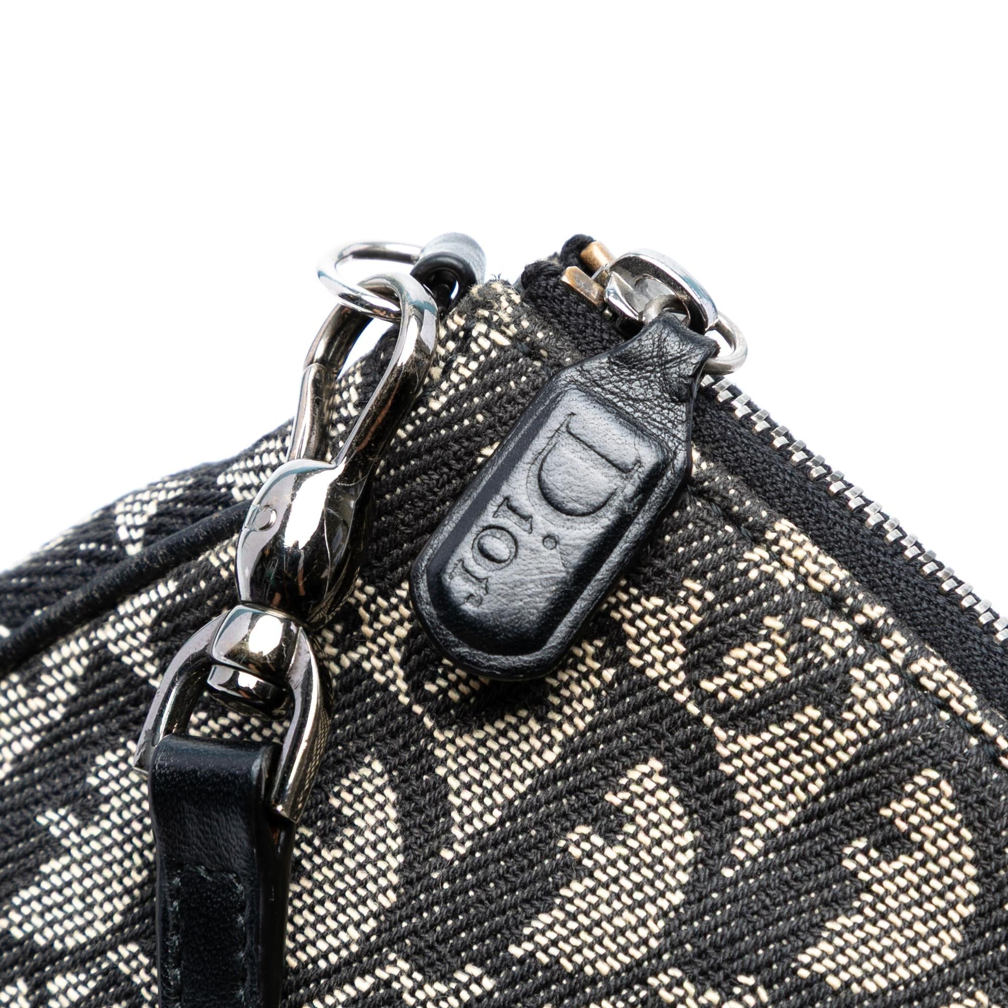 Dior Mini Diorissimo Canvas Saddle Pochette
