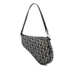 Dior Mini Diorissimo Canvas Saddle Pochette