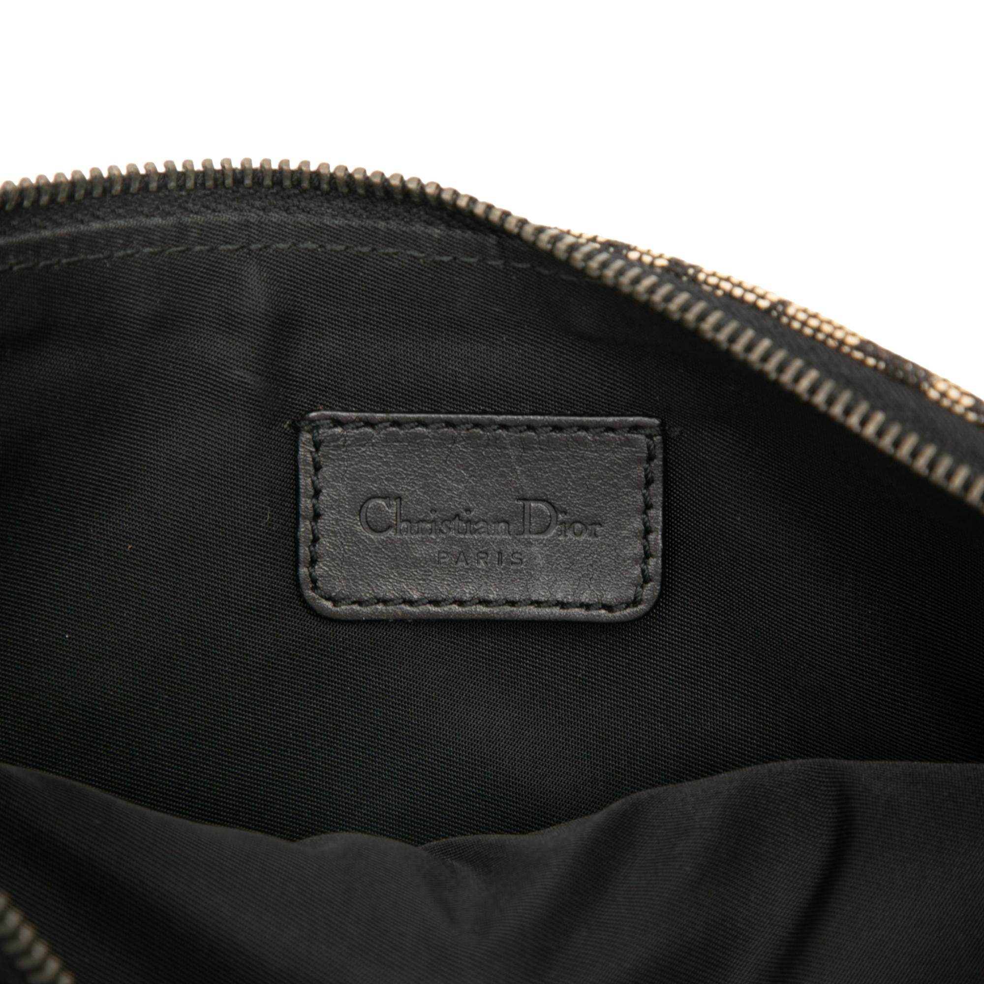 Dior Mini Diorissimo Canvas Saddle Pochette