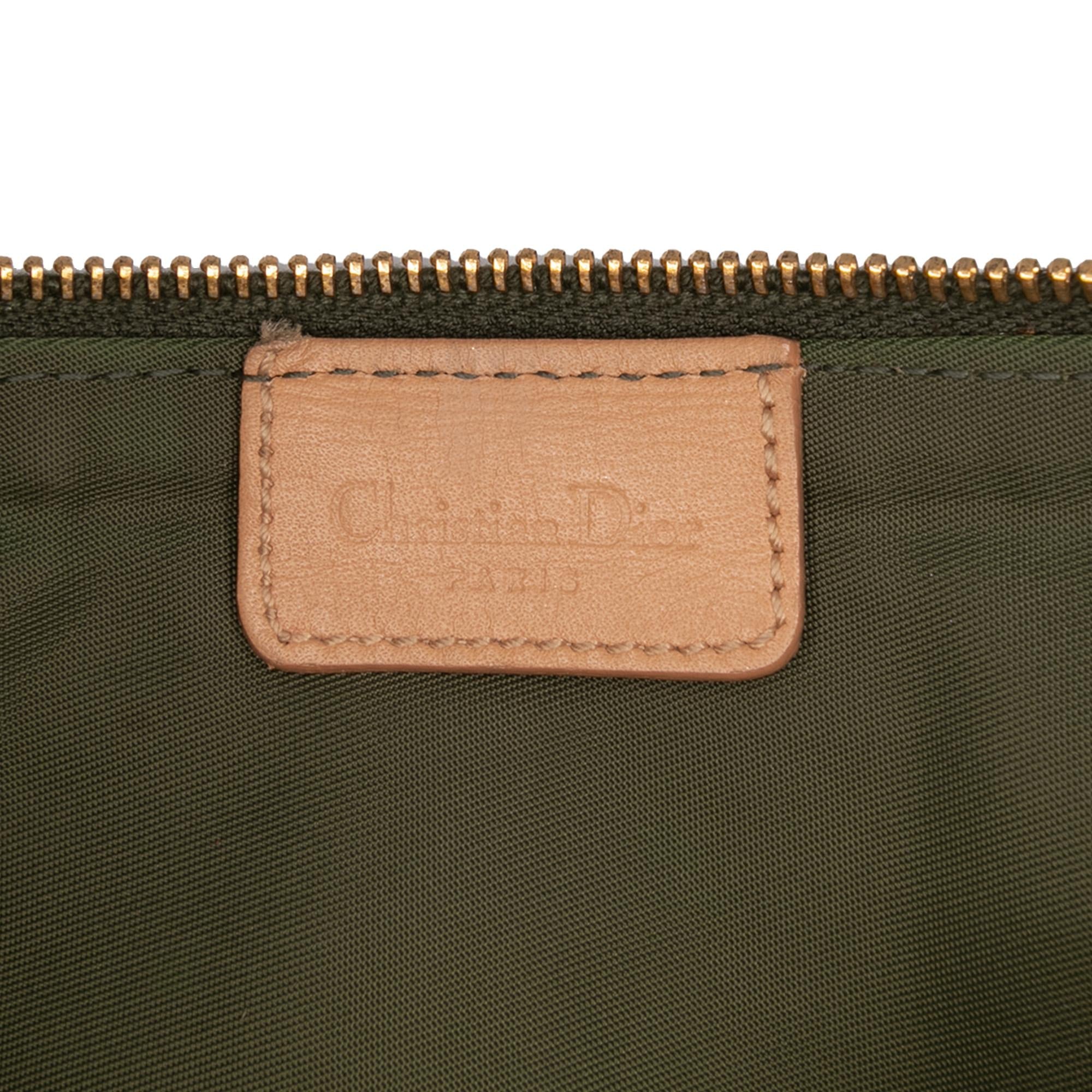 Dior Mini Diorissimo Canvas Saddle Pochette