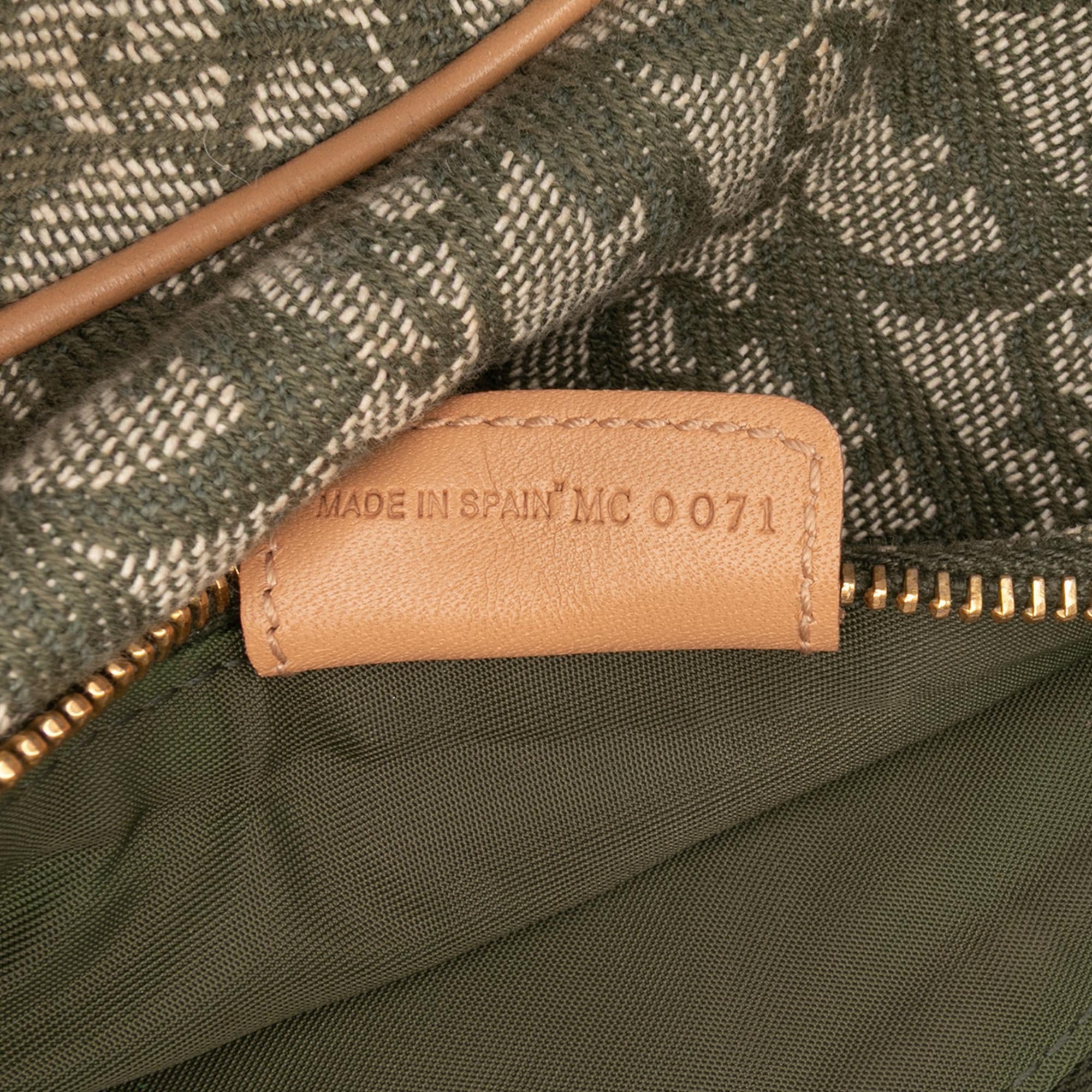 Dior Mini Diorissimo Canvas Saddle Pochette