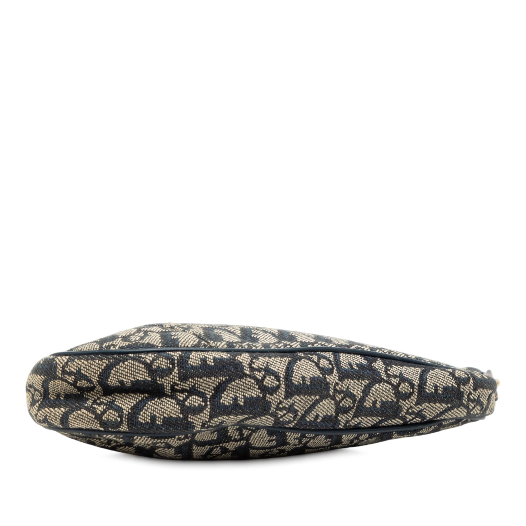 Dior Mini Diorissimo Canvas Saddle Pochette