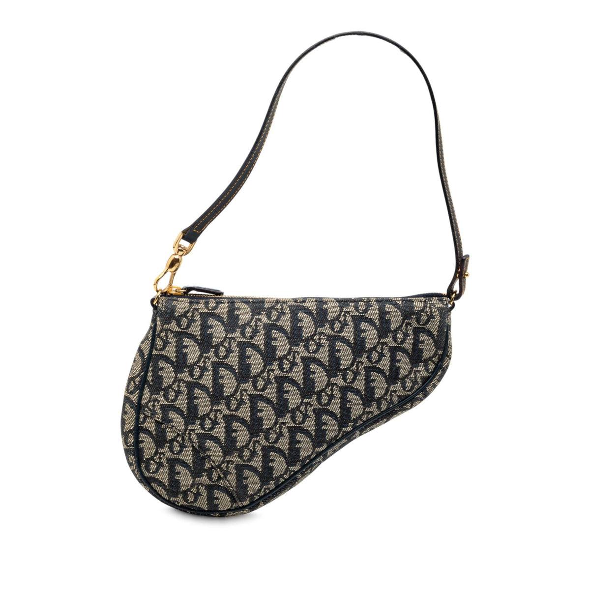 Dior Mini Diorissimo Canvas Saddle Pochette
