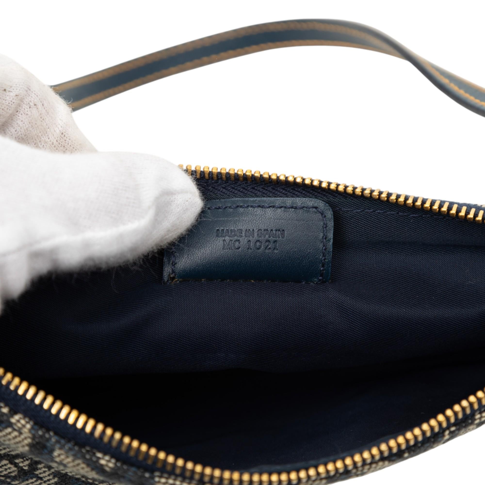 Dior Mini Diorissimo Canvas Saddle Pochette