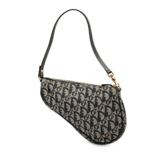 Dior Mini Diorissimo Canvas Saddle Pochette