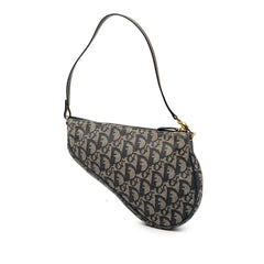Dior Mini Diorissimo Canvas Saddle Pochette