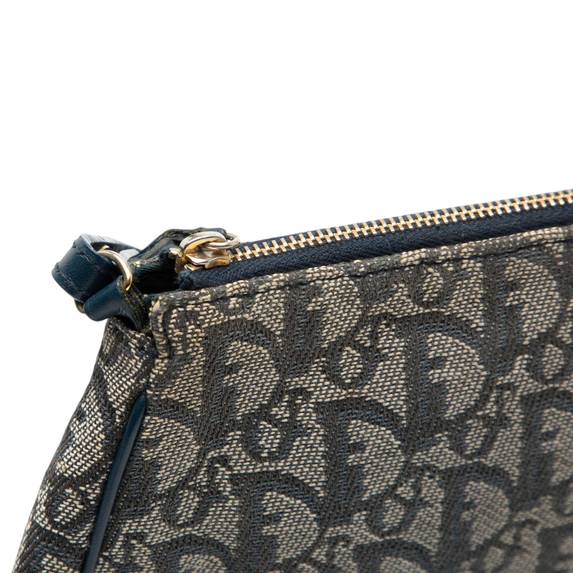 Dior Mini Diorissimo Canvas Saddle Pochette