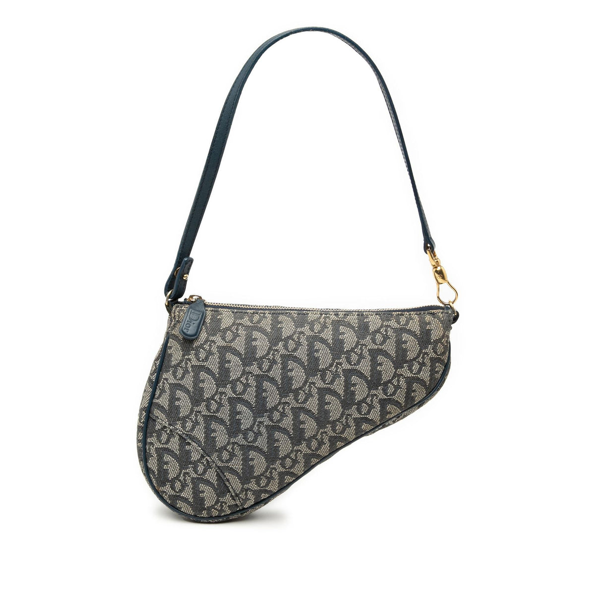 Dior Mini Diorissimo Canvas Saddle Pochette