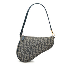 Dior Mini Diorissimo Canvas Saddle Pochette