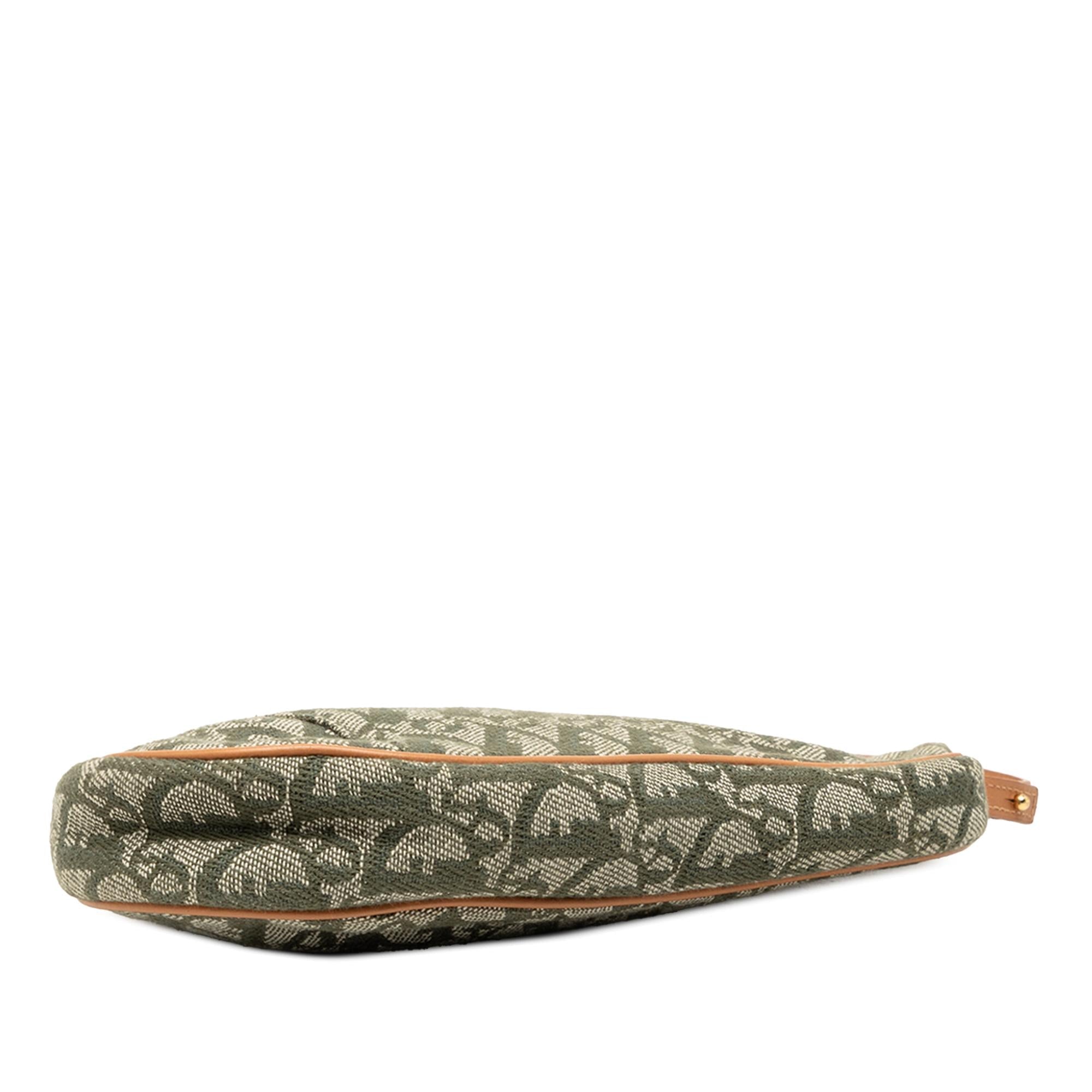 Dior Mini Diorissimo Canvas Saddle Pochette