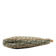 Dior Mini Diorissimo Canvas Saddle Pochette