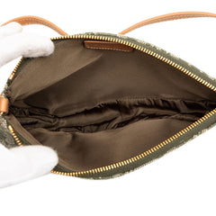 Dior Mini Diorissimo Canvas Saddle Pochette
