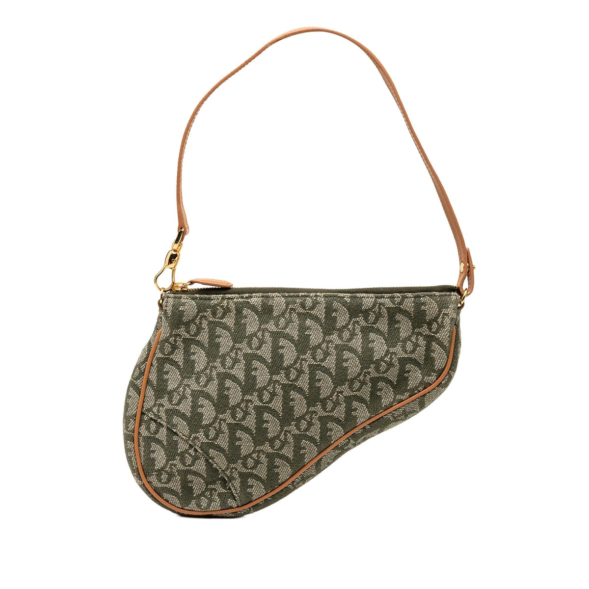 Dior Mini Diorissimo Canvas Saddle Pochette