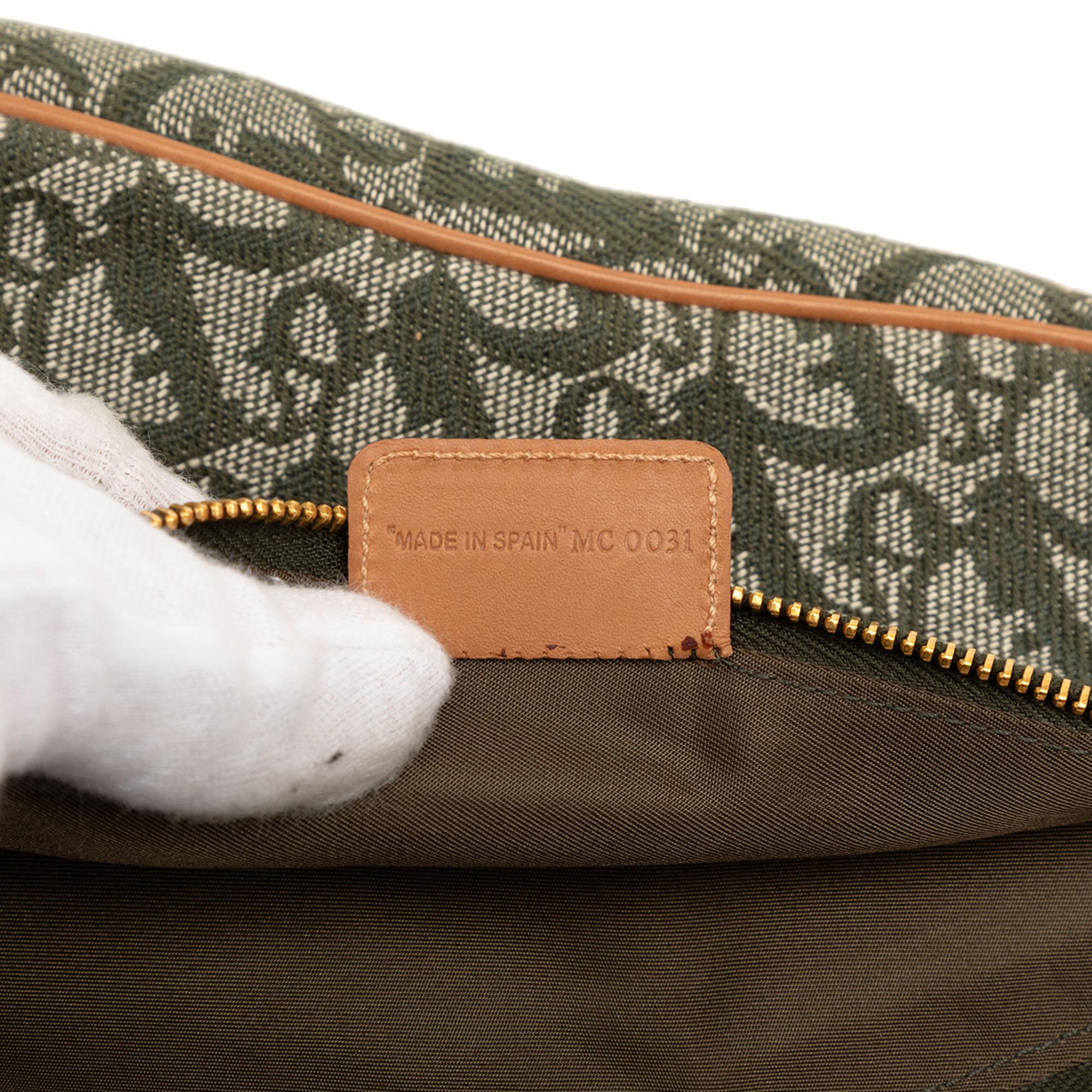 Dior Mini Diorissimo Canvas Saddle Pochette
