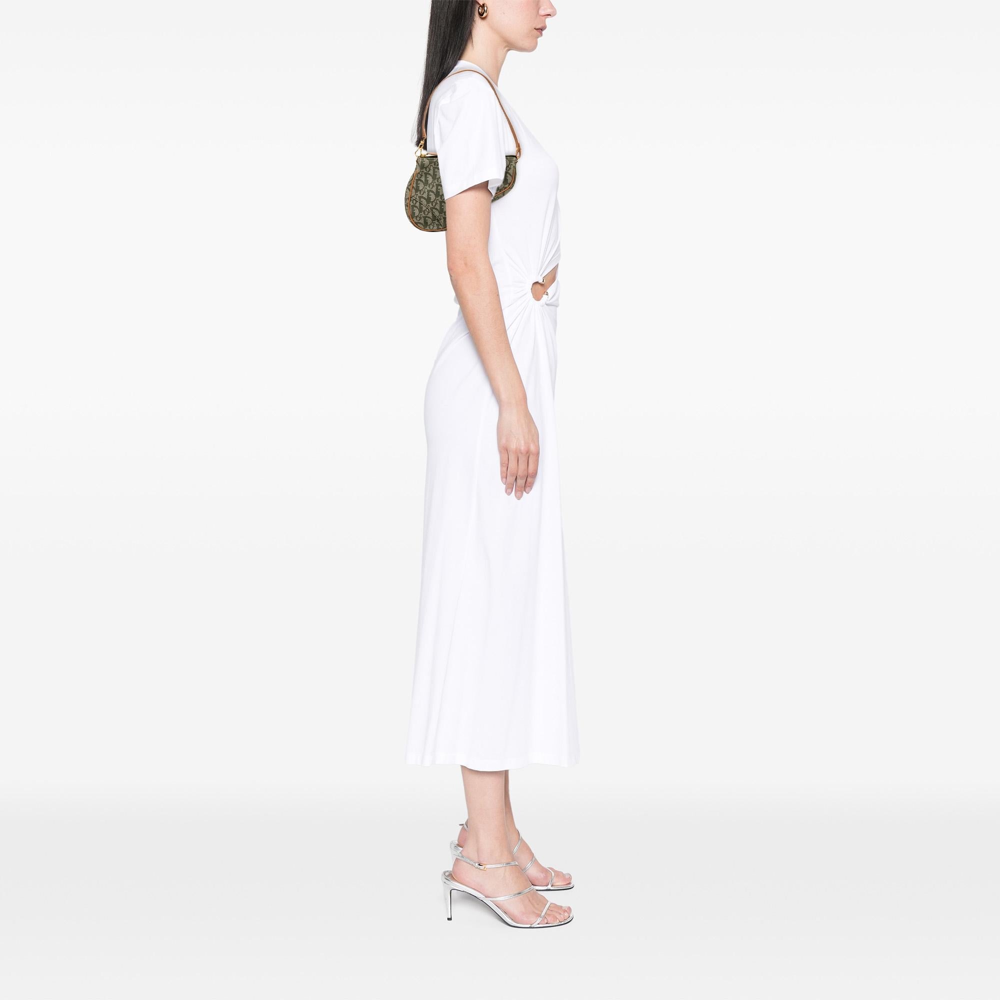 Dior Mini Diorissimo Canvas Saddle Pochette