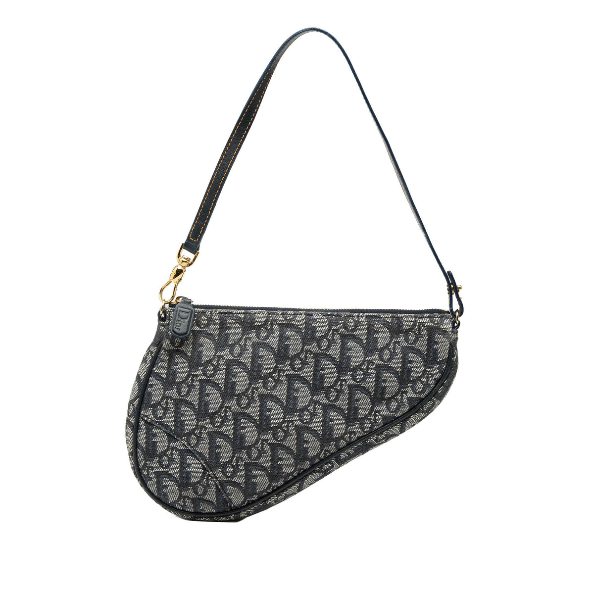 Dior Mini Diorissimo Canvas Saddle Pochette