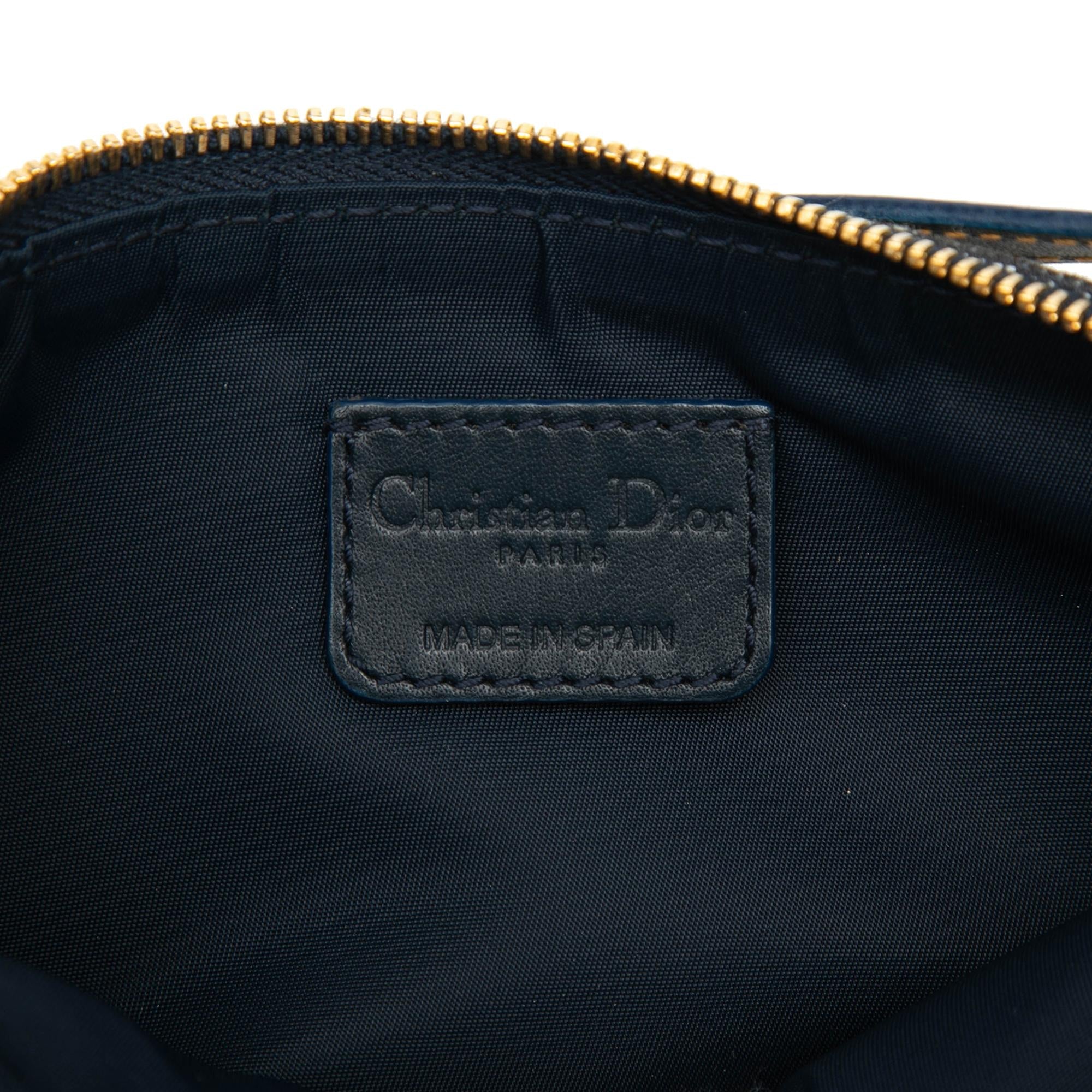 Dior Mini Diorissimo Canvas Saddle Pochette