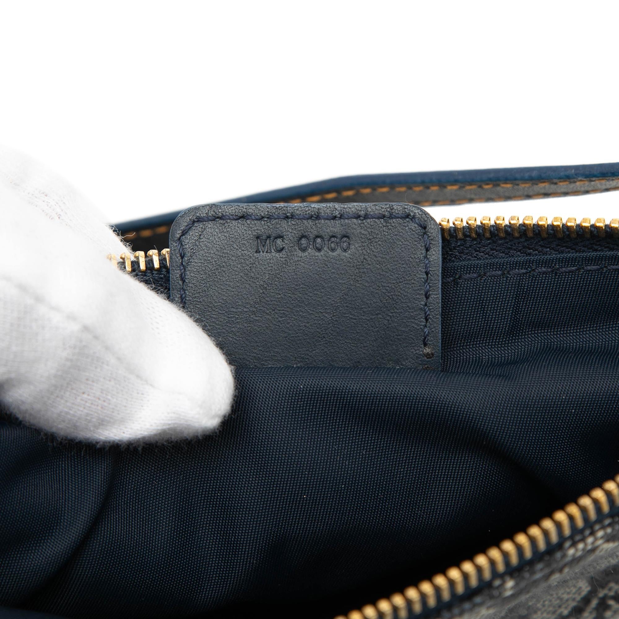 Dior Mini Diorissimo Canvas Saddle Pochette