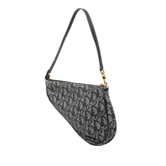 Dior Mini Diorissimo Canvas Saddle Pochette